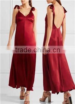 Latest Designs Open Back Floor Length Sexy Nighty Maxi Dress Evening Night Cocktail Dresses Photos 2016 HSD5421