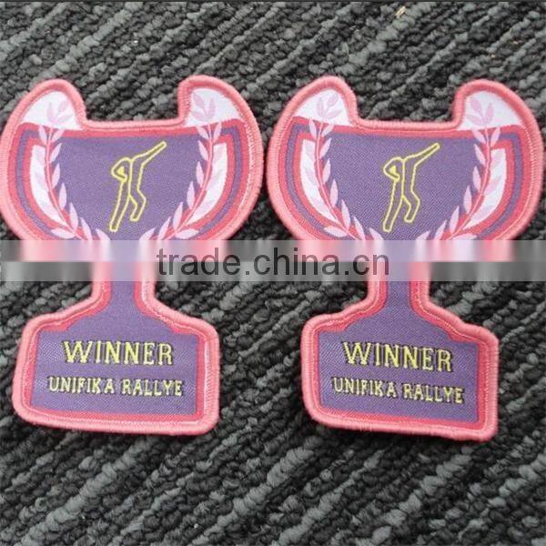 2017 factory custom high quality embroidery blank patches for clothing