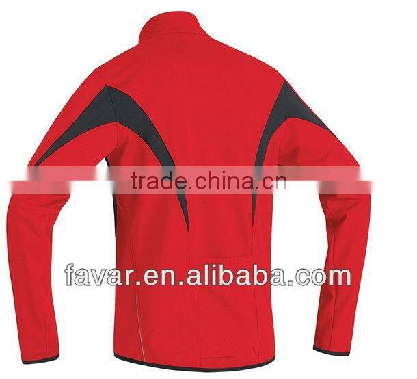 Hi Vis Protect Bike Wear Contest 92% Polyester 8% Spandex Red Softshell Jacket