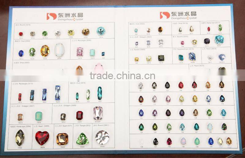 crystal beads square shaped point back for garment