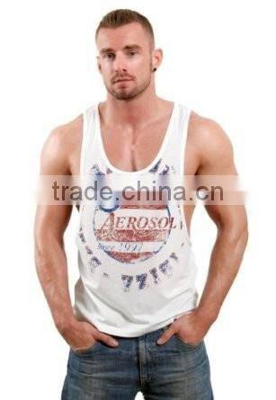 Cheap Wholesale 100% Cotton Causal Men Running Vest