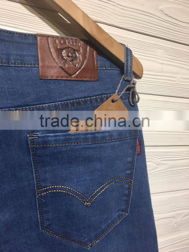 GZY stock bulk wholsale jeans men classical cheap price 2017