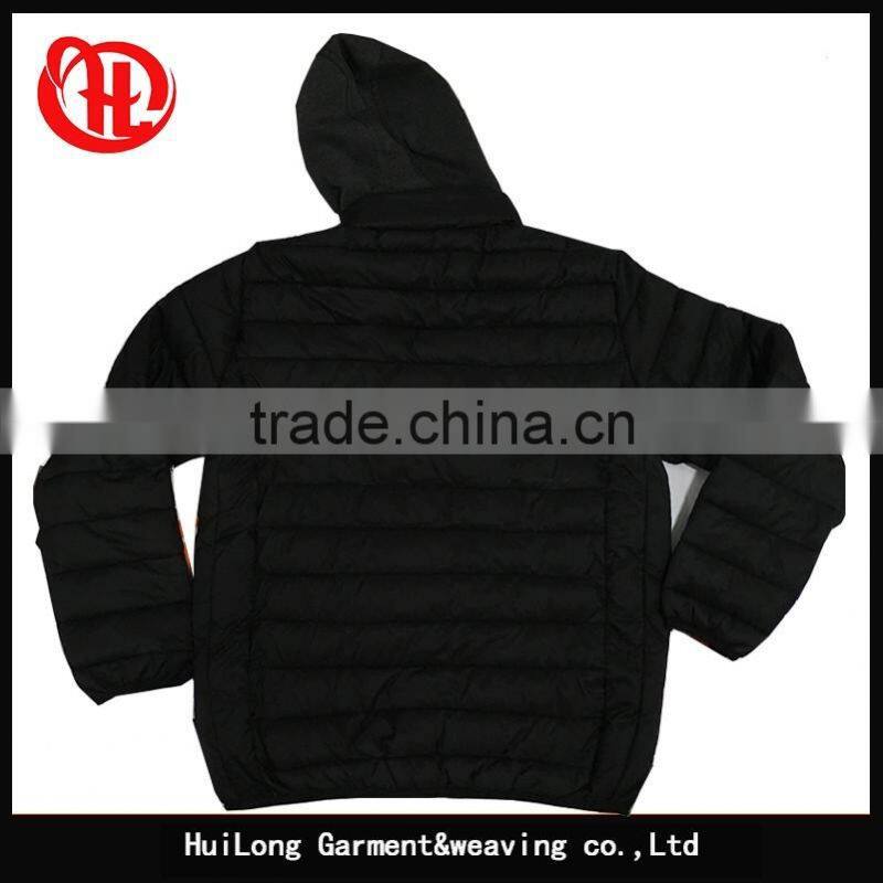 wholesale man coats with fleece hood men casual bubble jackets simple jacket