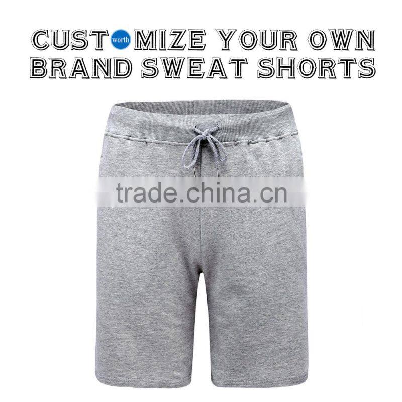 Custom Sweat Shorts Men's Casual Cotton Elastic Gym Shorts with OEM Service