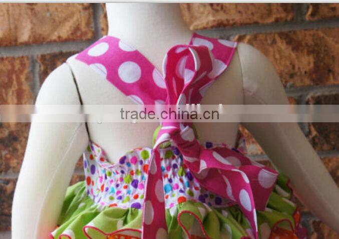 Girls Boutique Birthday wear high quality gril ruffle outfit