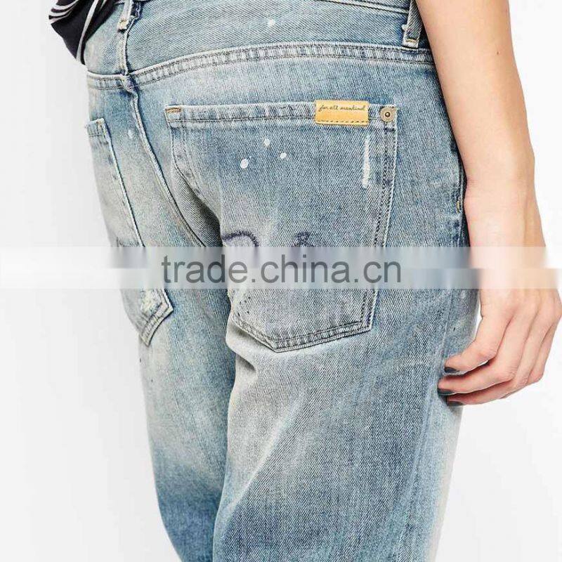 best selling hip hop ripped style latest design jeans pants for girl