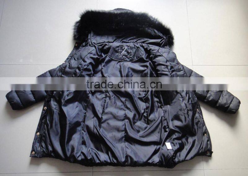 Women 100% Polyester Padding Winter Long Jacket