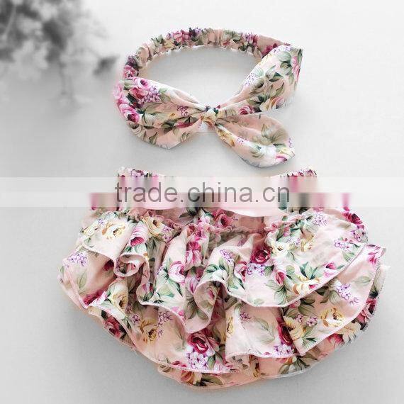 Comfortable Baby Clothes Lace Ruffle Bloomer Infnat Baby Shorts Bloomer