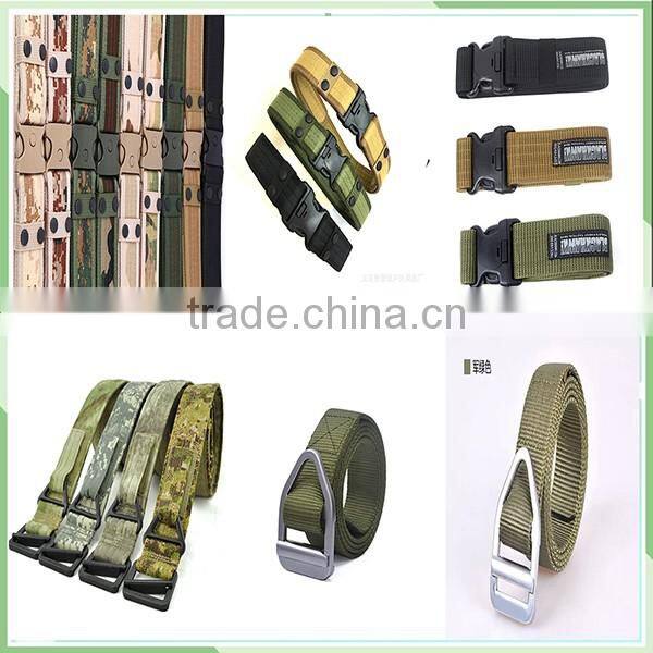 Strong nylon webbing and durable buckle military leather belt