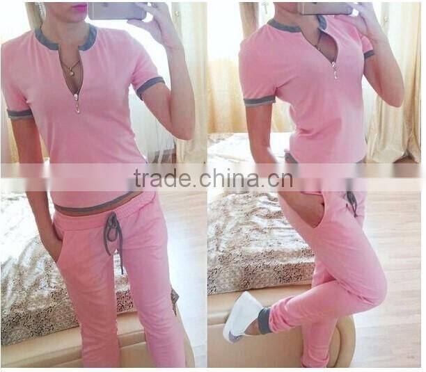 2016 Hot Sale spring style sweat shirt Print tracksuit women Long Pants Pullover Tops Womens set Women Sport Suits