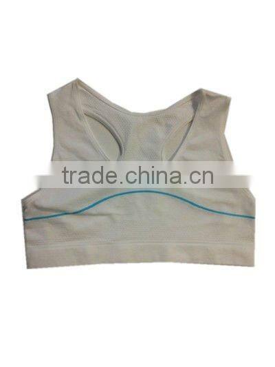 seamless plain sport bra cami tank top small with color yarn