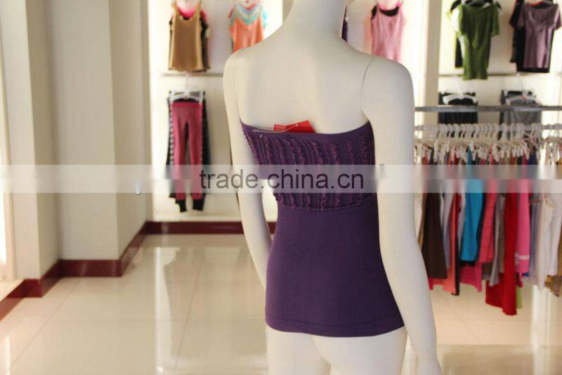 Lady Seamless Strapless Sexy Tube Tank Top Manufacturer
