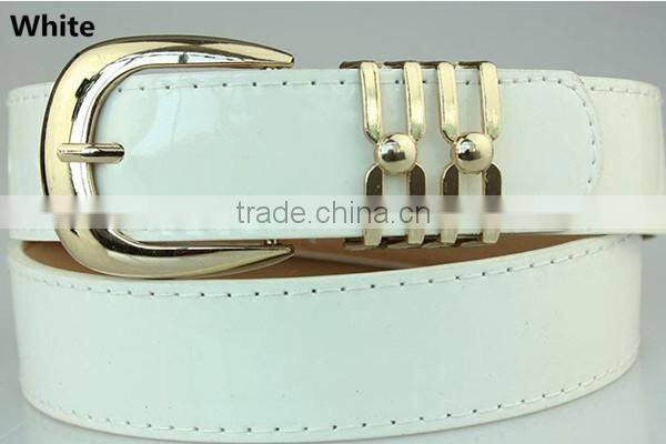 MOQ 1pc new arrival high quality with flat buckle design in alloy metal material safety leather belt buckle for women