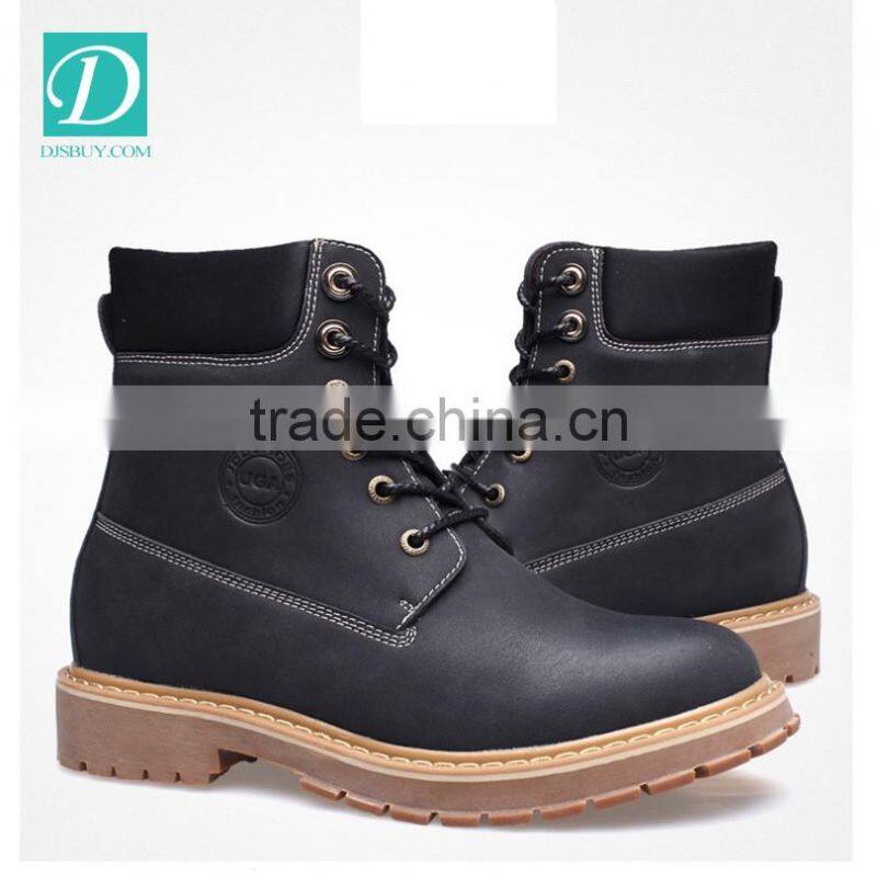 Winter Casual Bootsace Up Walking Flat Men Boots