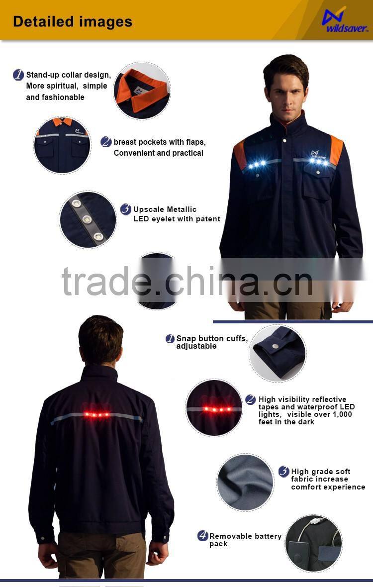 New design flahsing security working wear for female breathable warning
