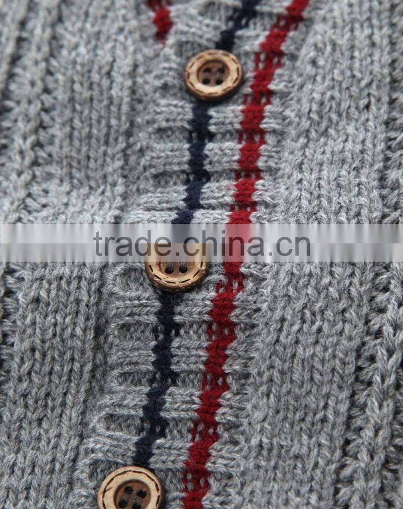 2017 Fashion knitted sweater cardigan cotton sweater for boys