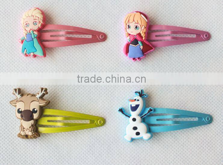 frozen cartoon characters decorative kids hairgrips
