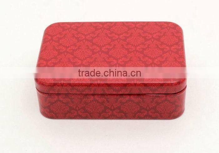 R1837H Manufacturer square tin box metal storage box wholesale gum tin box
