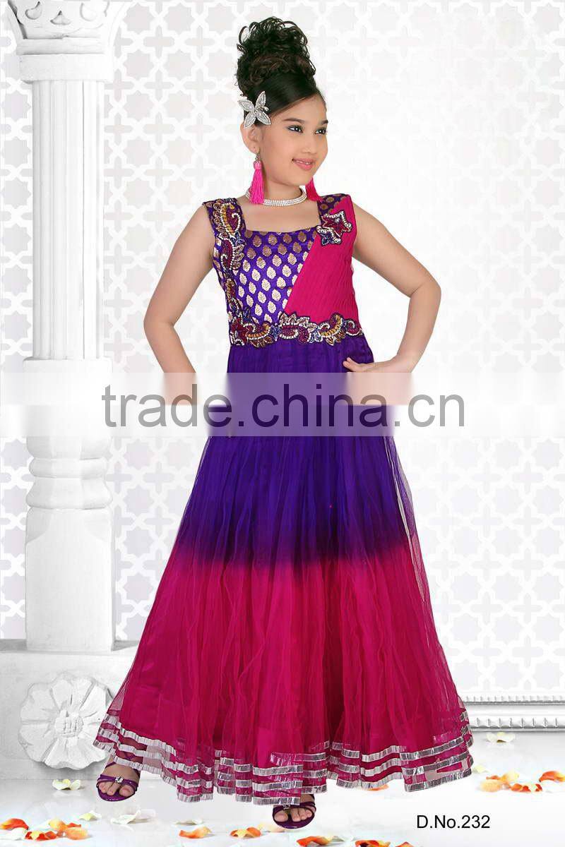 Deep Pink color benaras cloth all over stylish lehenga sizzling Girls Ready Made