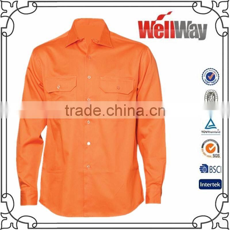 Mens breathable reflective safety work shirts
