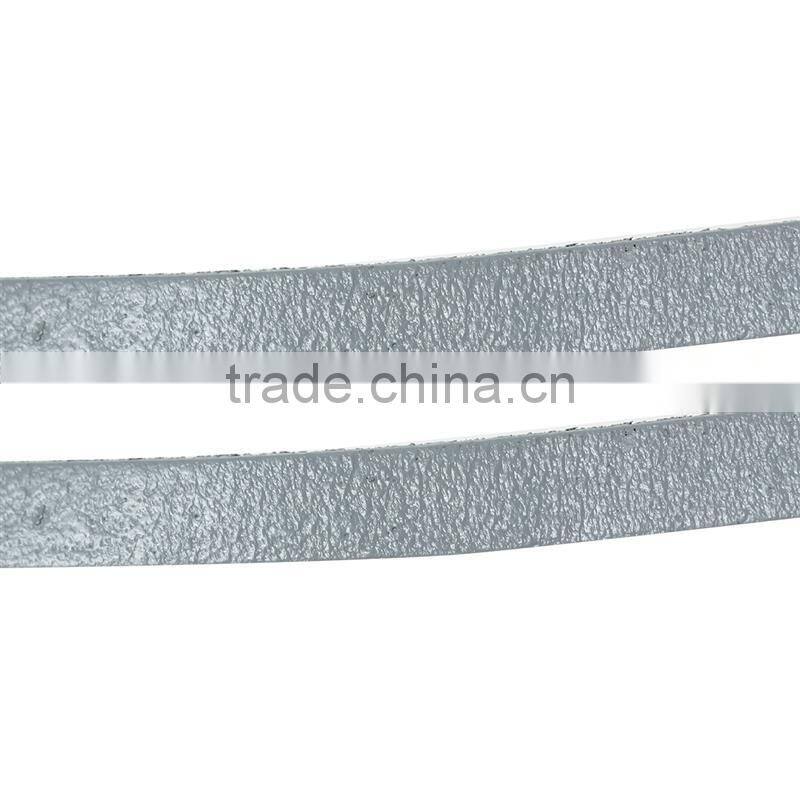 String Materials Gray 6mm, 2 Yards Cowhide Leather Jewelry Cord Rope