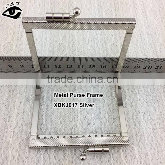 Fashionable metal clutch purse frame for evening handbags