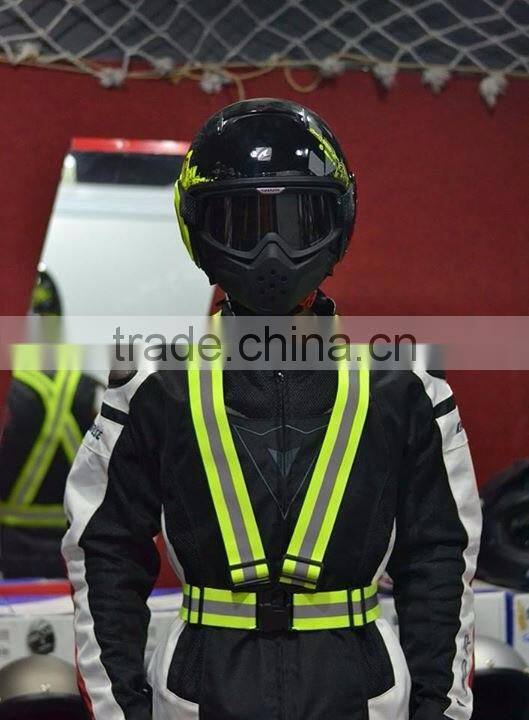 sliver strip cycling safety reflective suit