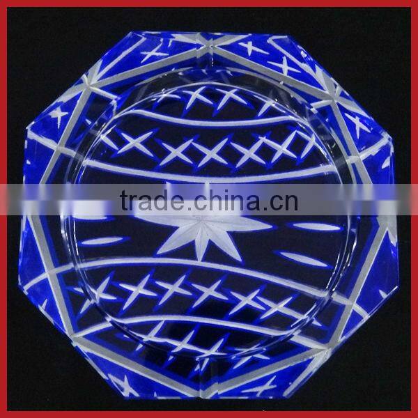 K9 High Quality Square Cut Crystal Ashtray,Engraved Crystal Ashtray For Father's Gift