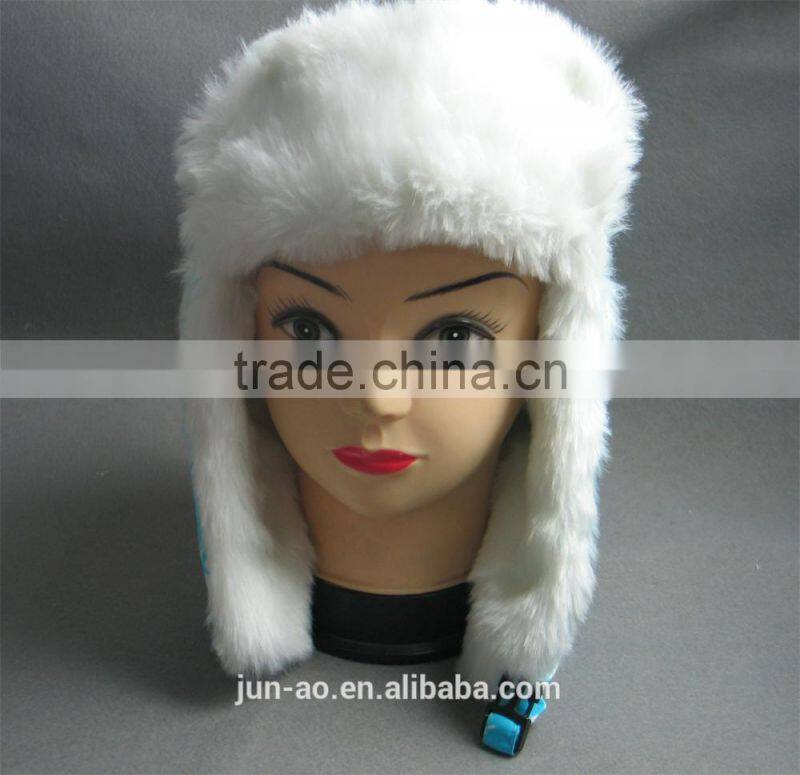 faux fur winter trapper hat