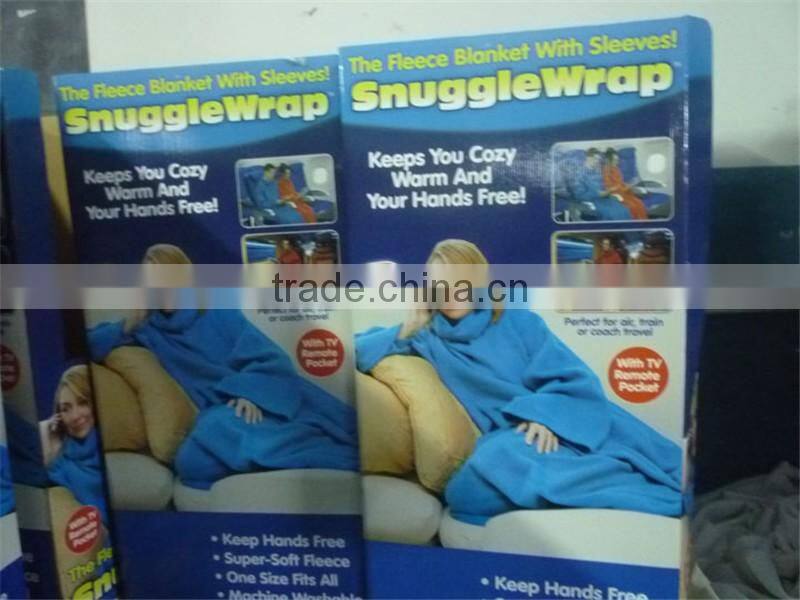 Custom remote control adult TV blanket polar fleece