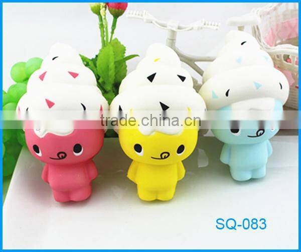 Kawaii slow rising toys squishy ice cream doll for stress release