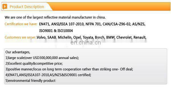 customized logo Reflective key chain with PVC