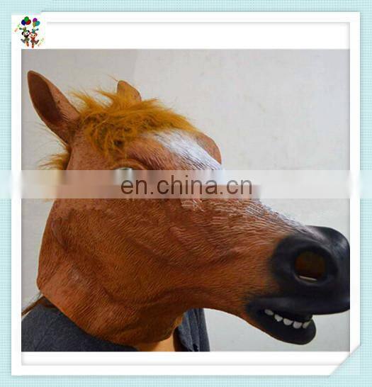 Halloween Party Costume Creepy Unicorn Full Head Latex Animal Masks HPC-0480