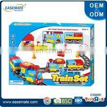 Wholesale building block toy car tracks with suitcase