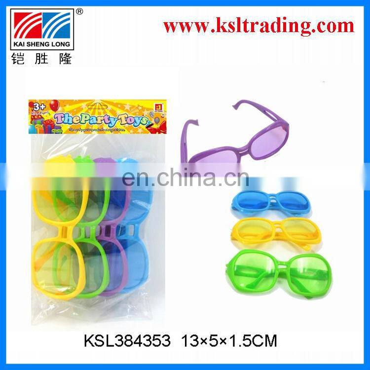 Promotional toy children plastic toy glasses(3pcs)