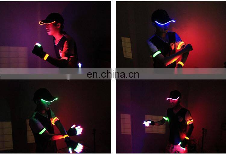 LED flashing baseball running light cap with lights