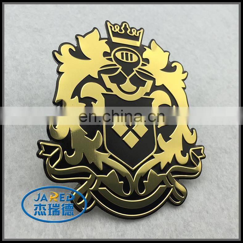 cheap customized shape aluminum printing shining finish wine label