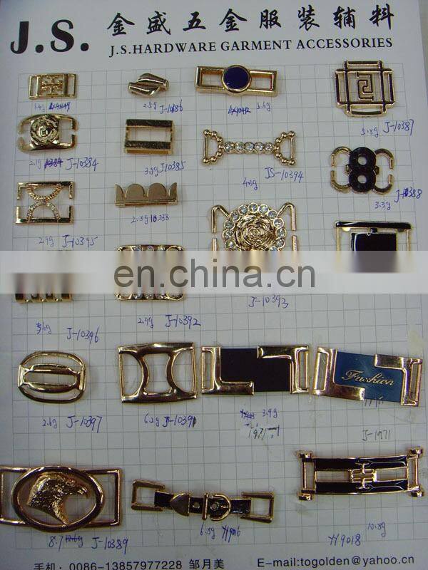 Fashion metal garment accesories rhinestone buckle on bags or shoes