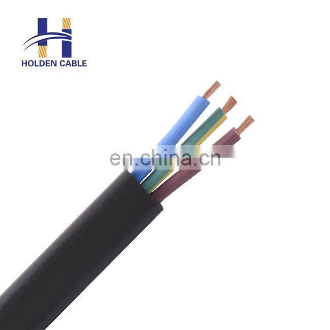 Top quality rubber flat 3x10mm2 electric cable