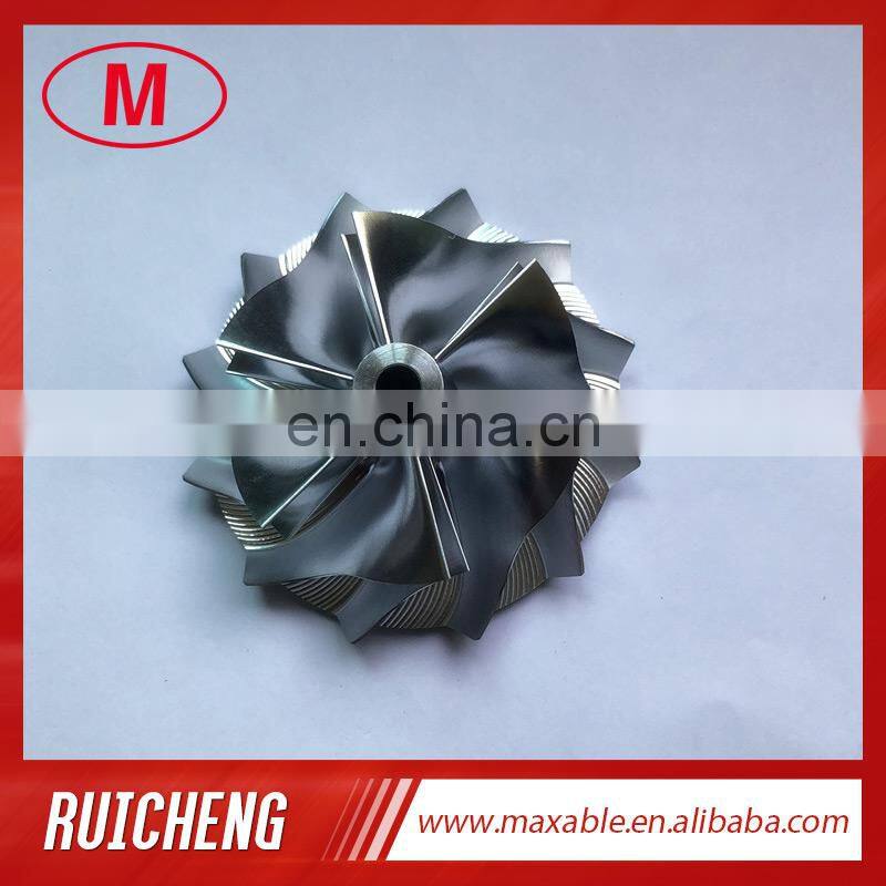 TD05H 20G upgrade reverse 56.58/73.04mm 6+6 blades tapered tip angle:30 Turbo Billet/milling/aluminum 2618 compressor wheel