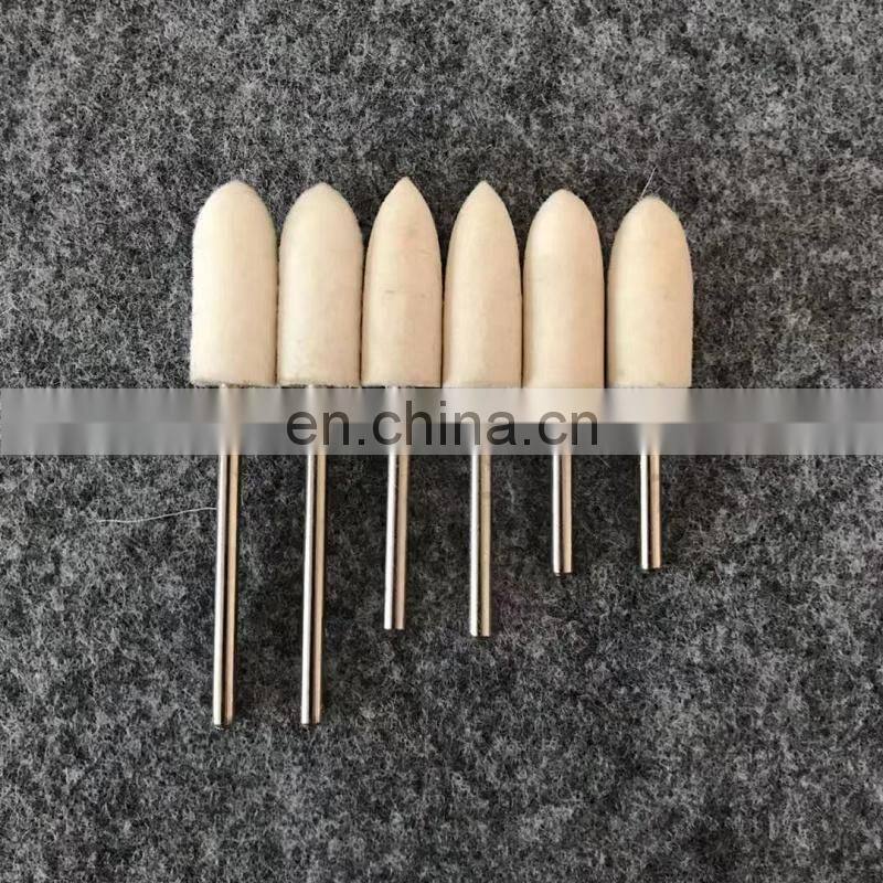 Wool felt Grinding Bobs / cone Polishing Heads