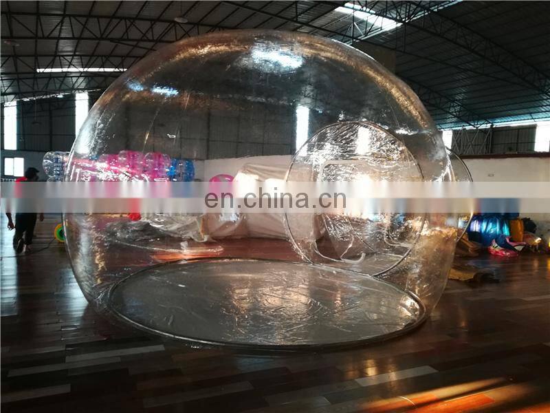 4m Outdoor Portable Clear PVC steel Pole Inflatable Bubble Camping Tent for sale