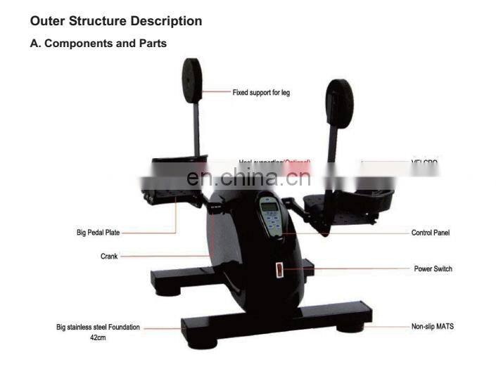 Active and passive limb rehabilitation exercise pedal bike