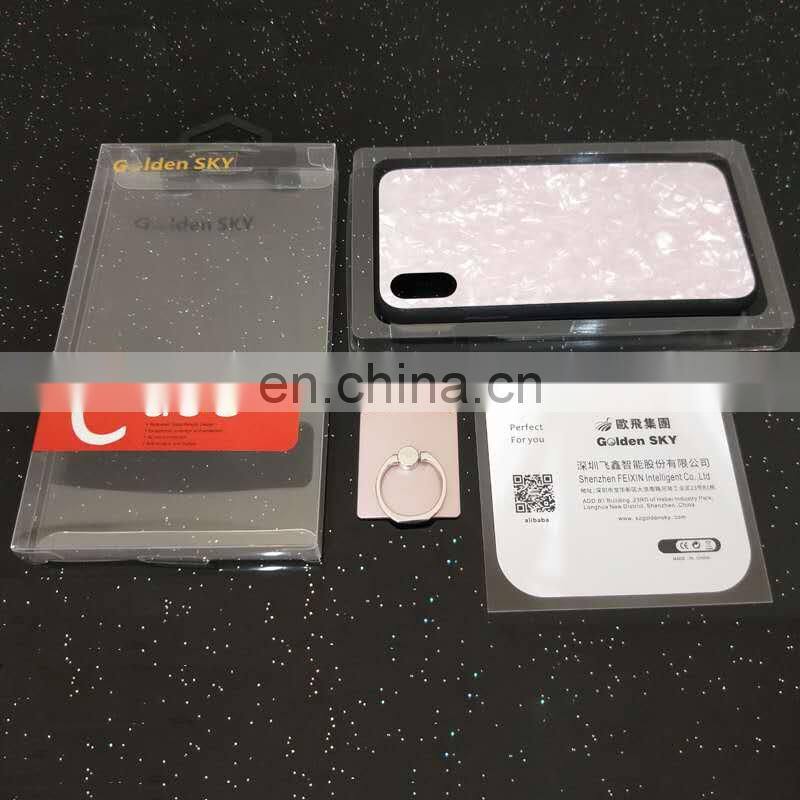 3D Coloful Red Blue Tempered Glass TPU Case Mobile Phone Case Cover for iphone 7 6 plus X XS MAX