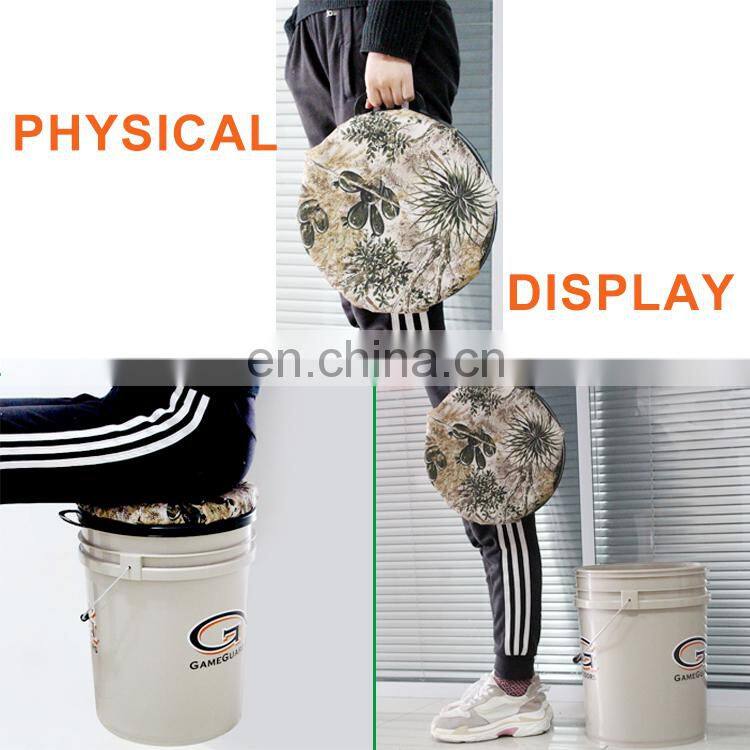 5 Gallon Custom Design Multi-function Hunting and Fishing Bucket Swivel Lid
