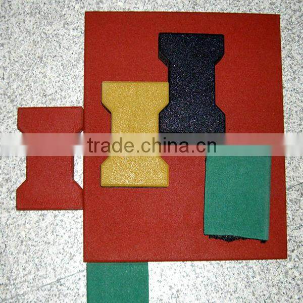 rubber flooring for driveway(EN1177, SGS, IOS9001:2000)