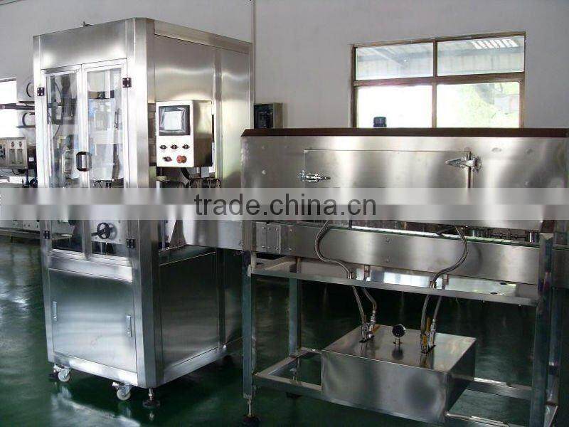 2016 hot sale automatic shrink sleeve labeling machine with steam shrink tunnel and generator