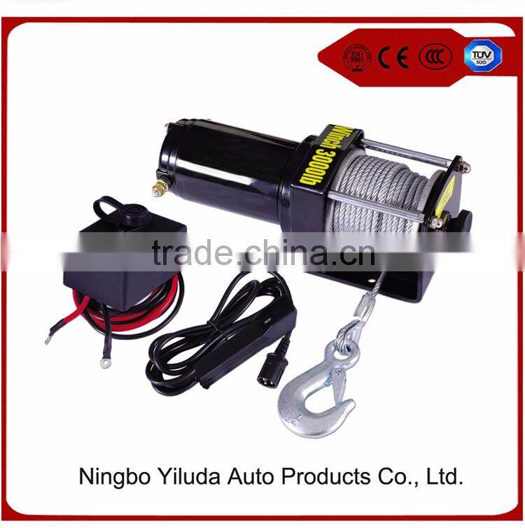 Winch Electric 12V Kit ATV,Electric Cable Boat Winch,wireless remote ATV winch