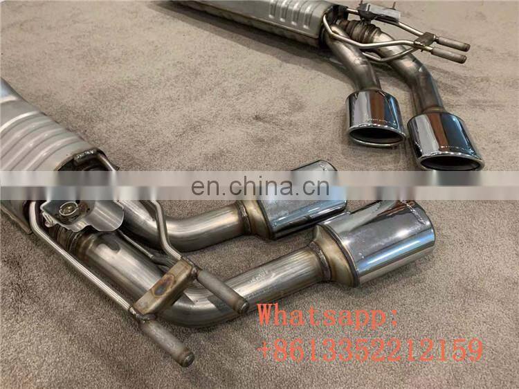 G class w463A Stainless steel material exhaust system for g class w463A W464 g65 g63 g500 4 tips exhaust muffler to sound bigger