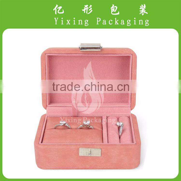 Special Designed packaging Velvet Jewelry Box for ring and necklace